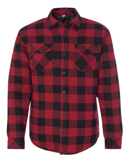 Burnside 8610 Men's Quilted Flannel Shirt Jacket