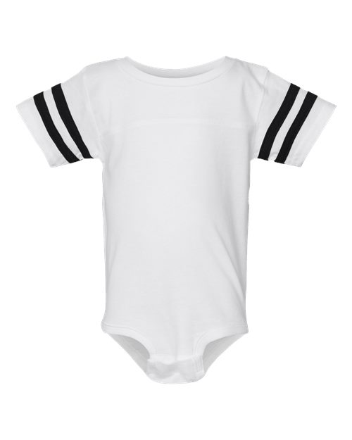 Rabbit Skins 4437 Infant Football Fine Jersey Bodysuit