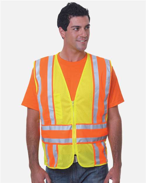 Bayside 3787 Unisex USA-Made ANSI Safety Mesh Vest