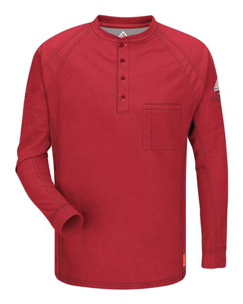 Bulwark QT20 Men's Long Sleeve Henley