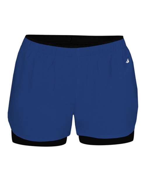 Badger 6150 Women's Double Up Shorts