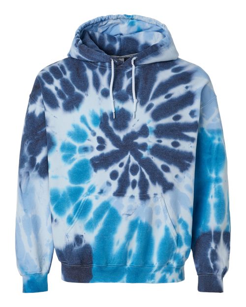 Dyenomite 680VR Unisex Blended Tie-Dyed Hooded Sweatshirt