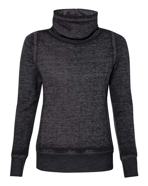 J. America 8930 Women’s Zen Fleece Cowl Neck Sweatshirt