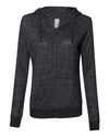 J. America 8656 Women’s Cozy Jersey Hooded Full-Zip