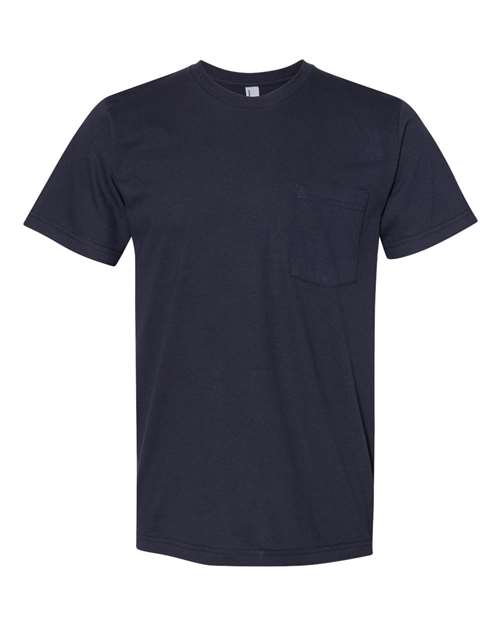 American Apparel 2406W Unisex Fine Jersey Pocket Tee