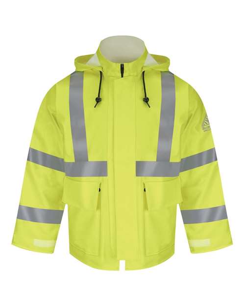 Bulwark JXN4 Men's Hi-Visibility Flame-Resistant Rain Jacket