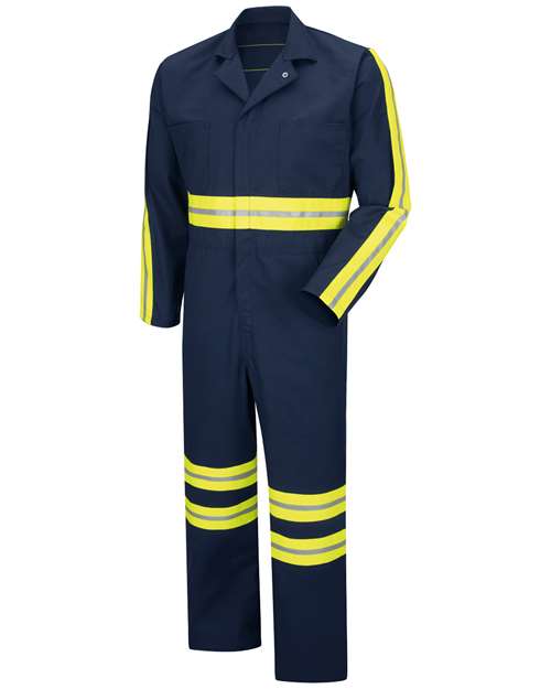 Red Kap CT10EN Men's Enhanced Visibility Action Back Coverall