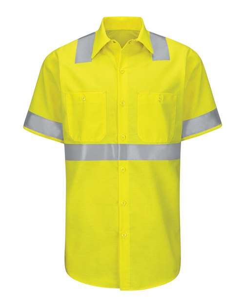 Red Kap SY24 Men's Enhanced & Hi-Visibility Work Shirt