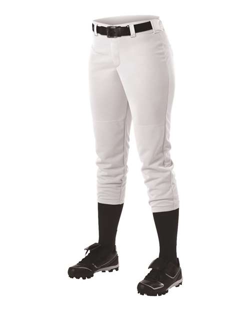 Alleson Athletic 605PBWY Girls' Belt Loop Fast-Pitch Pants