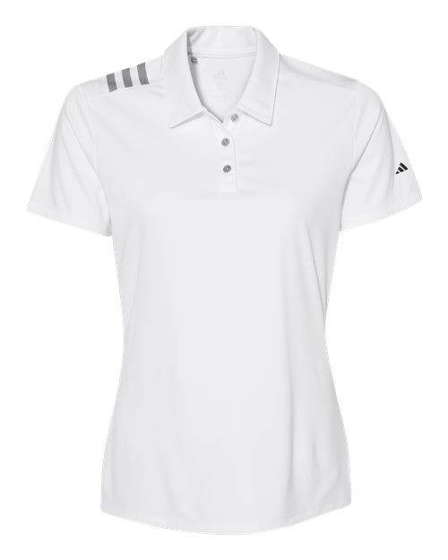 Adidas A325 Women's 3-Stripes Shoulder Polo