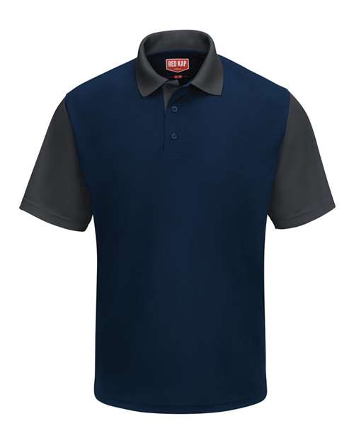 Red Kap SK56 Men's Performance Knit Color-Block Polo
