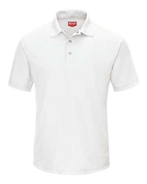 Red Kap SK74 Men's Short Sleeve Performance Knit Gripper-Front Polo