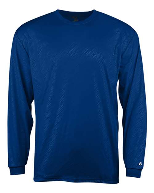 Badger 2145 Youth Line Embossed Long Sleeve T-Shirt