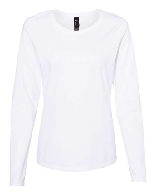 Hanes S04LS Women's Perfect-T Long Sleeve Scoopneck T-Shirt