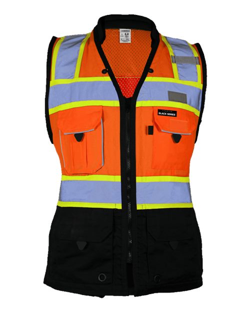 Kishigo S5021-5022 Women's Premium Black Series® Heavy Duty Surveyors Vest