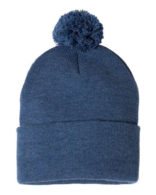 Sportsman SP15 12" Pom-Pom Cuffed Beanie