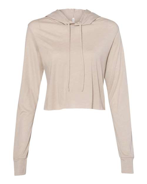 BELLA + CANVAS 8512 Women’s Triblend Crop Long Sleeve Hoodie
