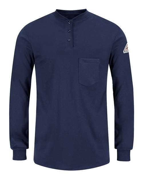 Bulwark SEL3 Women's Long Sleeve Tagless Henley Shirt