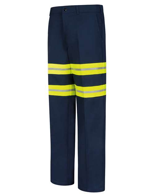 Red Kap PC20E Men's Enhanced Visibility Wrinkle-Resistant Cotton Pants