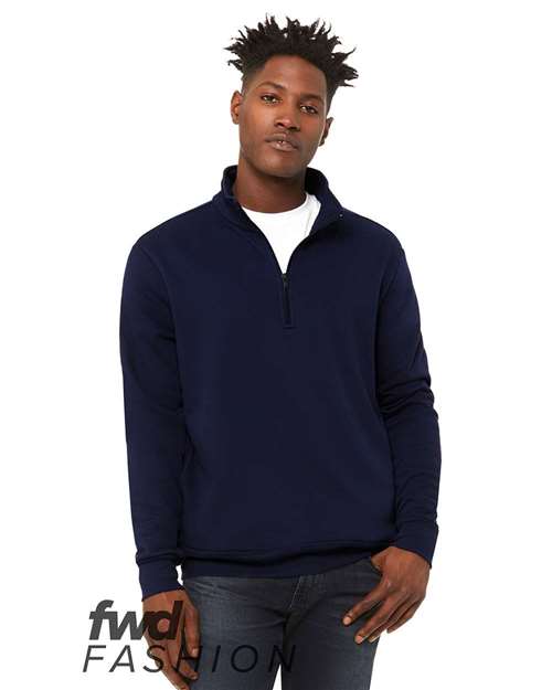 BELLA + CANVAS 3740 Unisex FWD Fashion Quarter-Zip Pullover Fleece