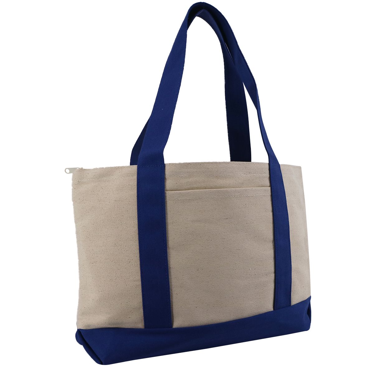 Liberty Bags 8862 Large Zippered Cotton Canvas Tote
