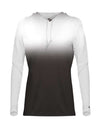Badger 4208 Women's Ombre Long Sleeve Hooded T-Shirt