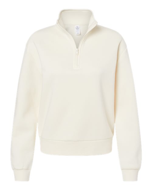 Alternative 8808PF Women's Eco-Cozy Fleece Quarter-Zip Sweatshirt