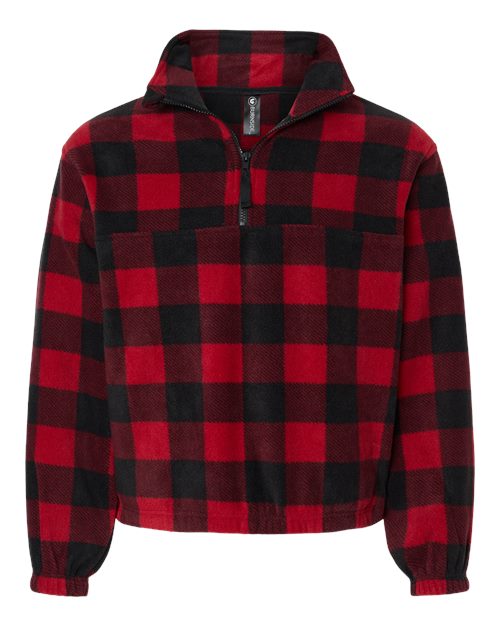 Burnside 3052 Men's Polar Fleece Quarter-Zip Pullover