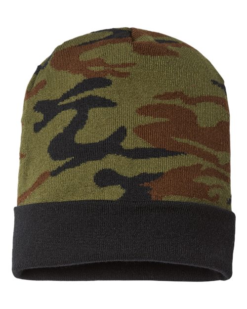 CAP AMERICA RKC12 USA-Made Camo Cuffed Beanie