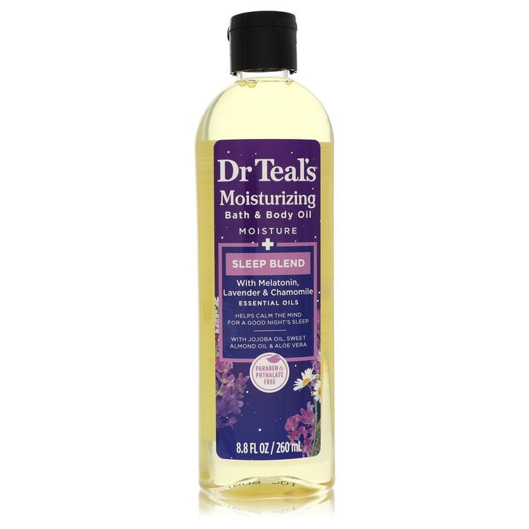 Dr Teal's Moisturizing 8.8 oz Bath & Body Oil Sleep Blend Bath & Body Oil with Melatonin, Lavender & Chamomile By Dr Teal's