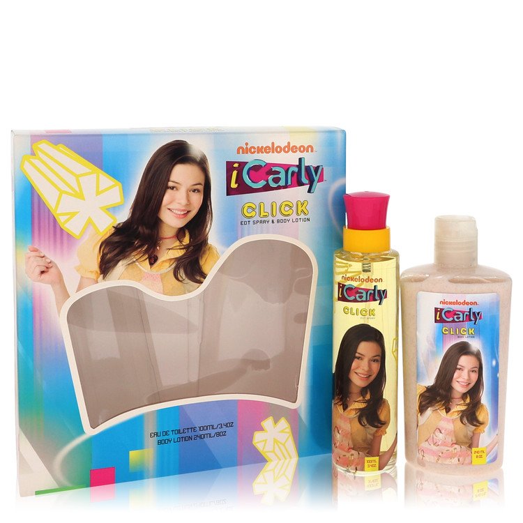 iCarly Click by Marmol & Son Gift Set -- 3.4 oz Eau De Toilette Spray + 8 oz Body Lotion