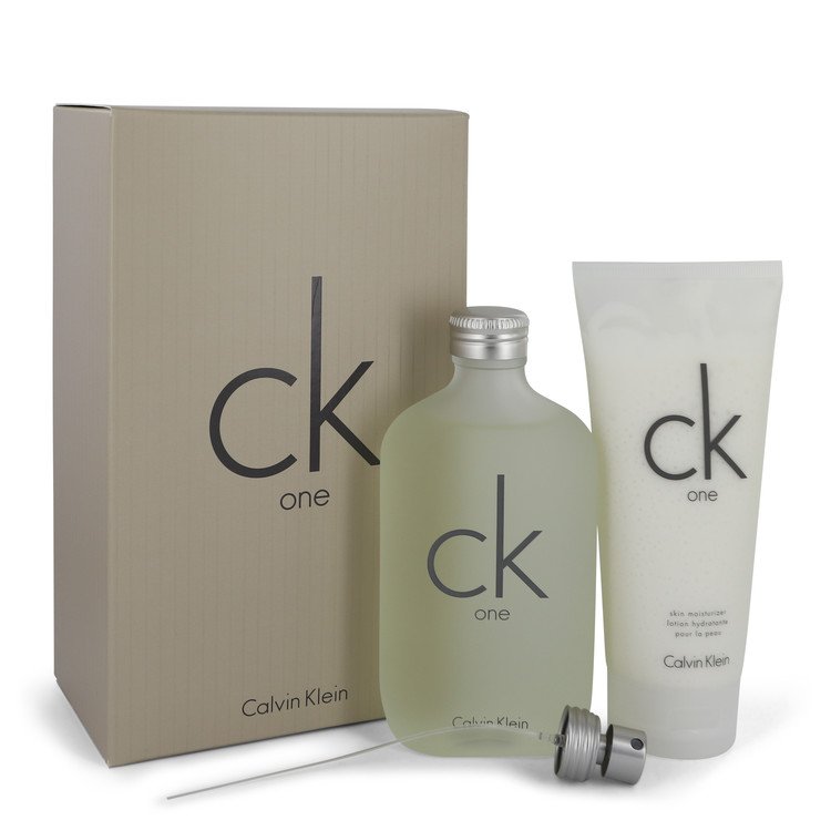 Ck One Gift Set 6.7 oz Eau De Toilette Spray + 6.7 oz Body Moisturizer By Calvin Klein