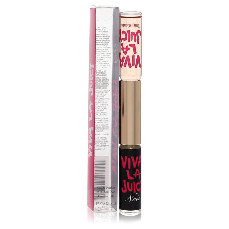 Viva La Juicy Noir by Juicy Couture Duo Mini EDP Roll On Viva La Juicy Noir+Viva La Juicy .17 oz
