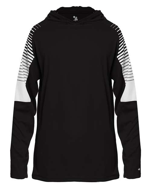 Badger 2211 Youth Lineup Hooded Long Sleeve T-Shirt