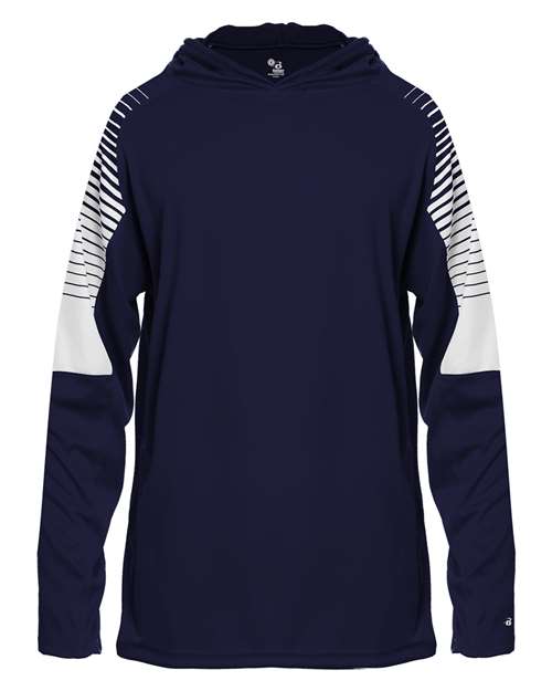 Badger 2211 Youth Lineup Hooded Long Sleeve T-Shirt