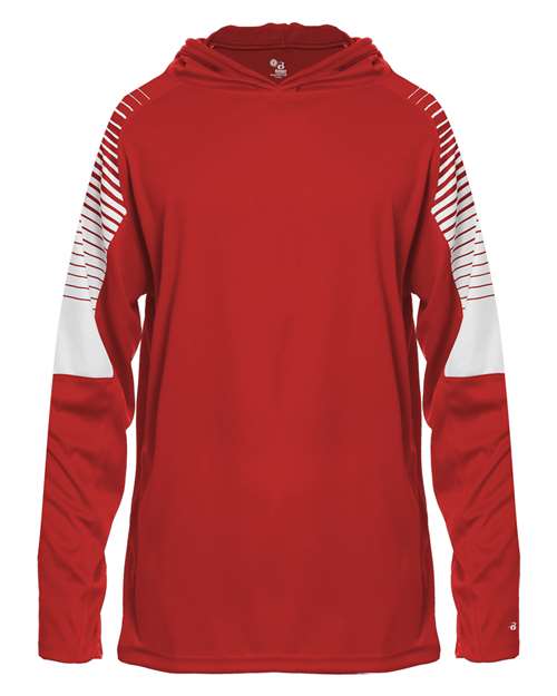 Badger 2211 Youth Lineup Hooded Long Sleeve T-Shirt
