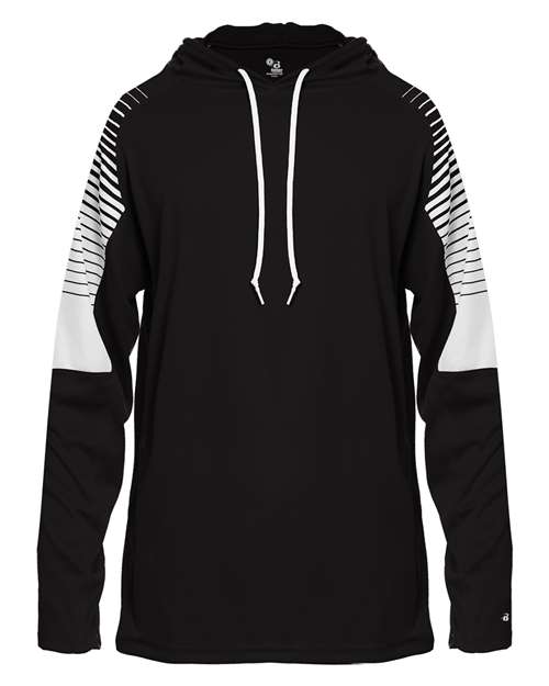 Badger 4211 Men's Lineup Hooded Long Sleeve T-Shirt