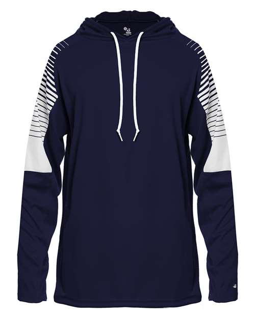 Badger 4211 Men's Lineup Hooded Long Sleeve T-Shirt