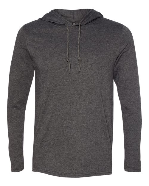 Gildan 987 Men's Softstyle® Lightweight Hooded Long Sleeve T-Shirt
