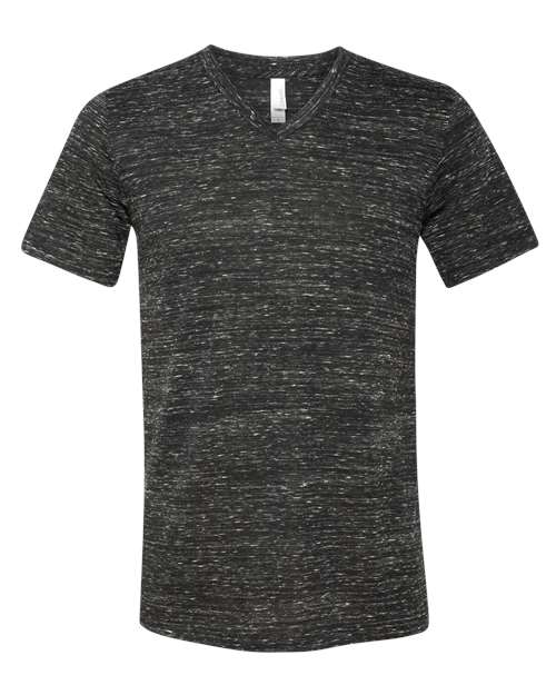 BELLA + CANVAS 3655 Unisex Textured Jersey V-Neck Tee