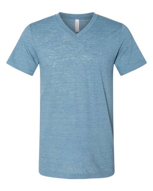BELLA + CANVAS 3655 Unisex Textured Jersey V-Neck Tee