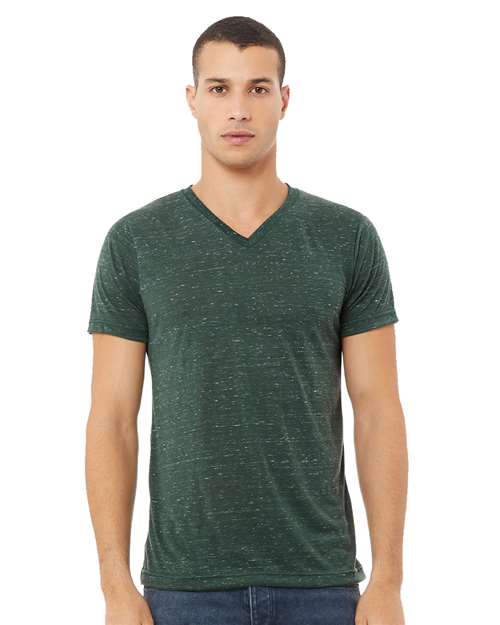 BELLA + CANVAS 3655 Unisex Textured Jersey V-Neck Tee