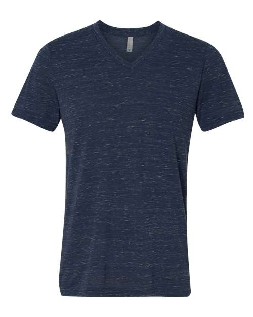 BELLA + CANVAS 3655 Unisex Textured Jersey V-Neck Tee