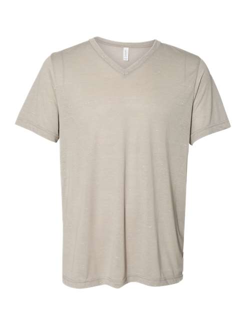 BELLA + CANVAS 3655 Unisex Textured Jersey V-Neck Tee