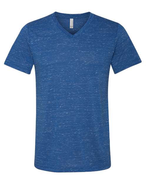 BELLA + CANVAS 3655 Unisex Textured Jersey V-Neck Tee