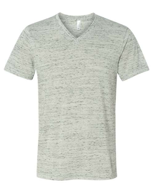 BELLA + CANVAS 3655 Unisex Textured Jersey V-Neck Tee