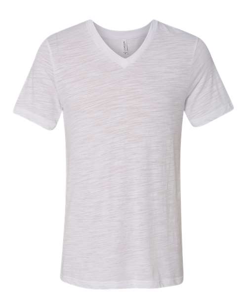 BELLA + CANVAS 3655 Unisex Textured Jersey V-Neck Tee