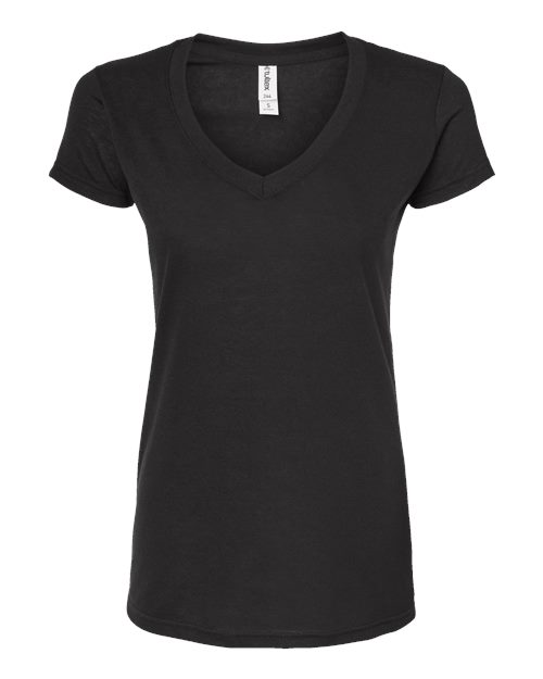 Tultex 244 Women's Poly-Rich V-Neck T-Shirt