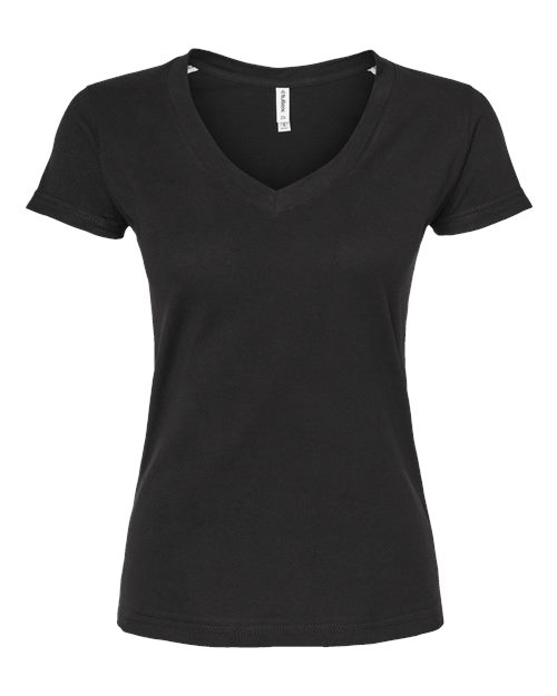 Tultex 214 Women's Fine Jersey V-Neck T-Shirt