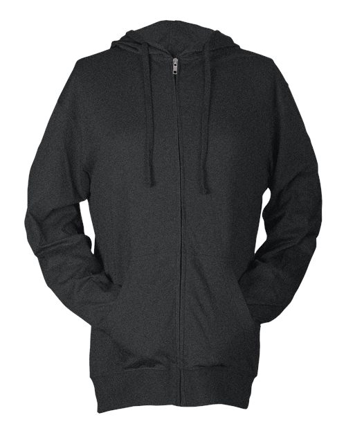 Tultex 260 Unisex Beach Full-Zip Hooded Long Sleeve T-Shirt
